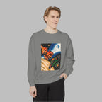 Space-Themed Unisex Sweatshirt | Cozy Cartoon Cosmos Design