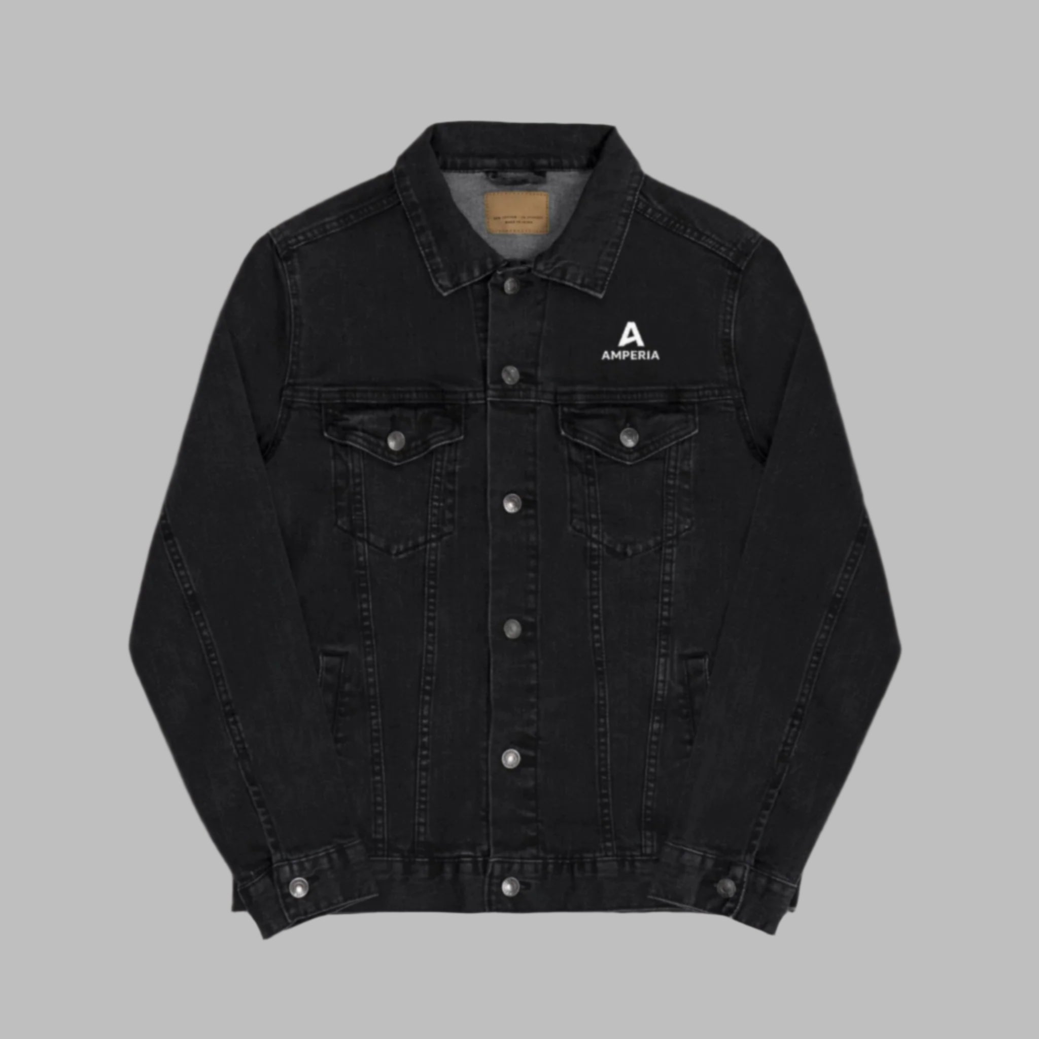 Stylish Unisex Embroidered Denim Jacket, Casual Fashion, Streetwear.