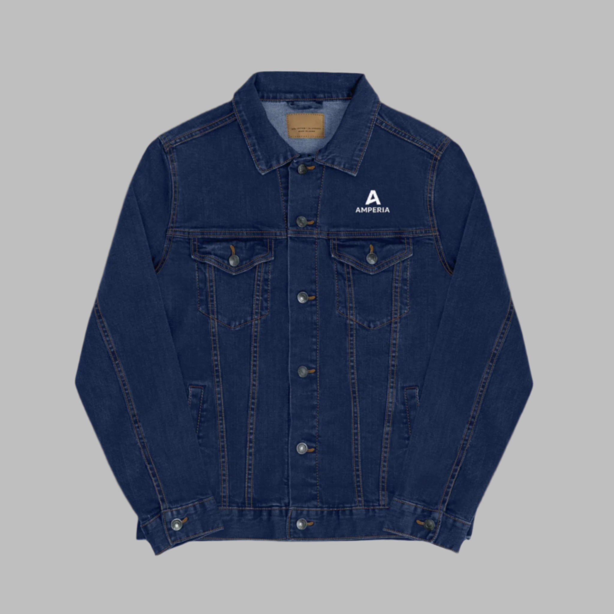 Stylish Unisex Embroidered Denim Jacket, Casual Fashion, Streetwear.